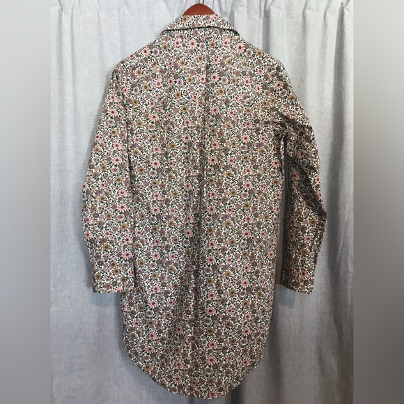 Floral Outerknown Prospect Shirt Dress Salt Quinn Organic Cotton XS - Picture 5 of 5